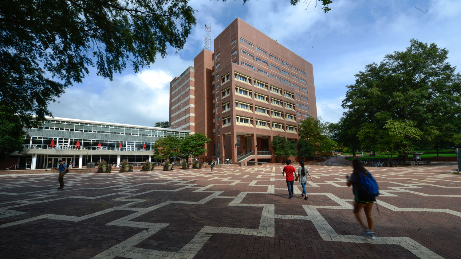 Brickyard view of DH Hill Library