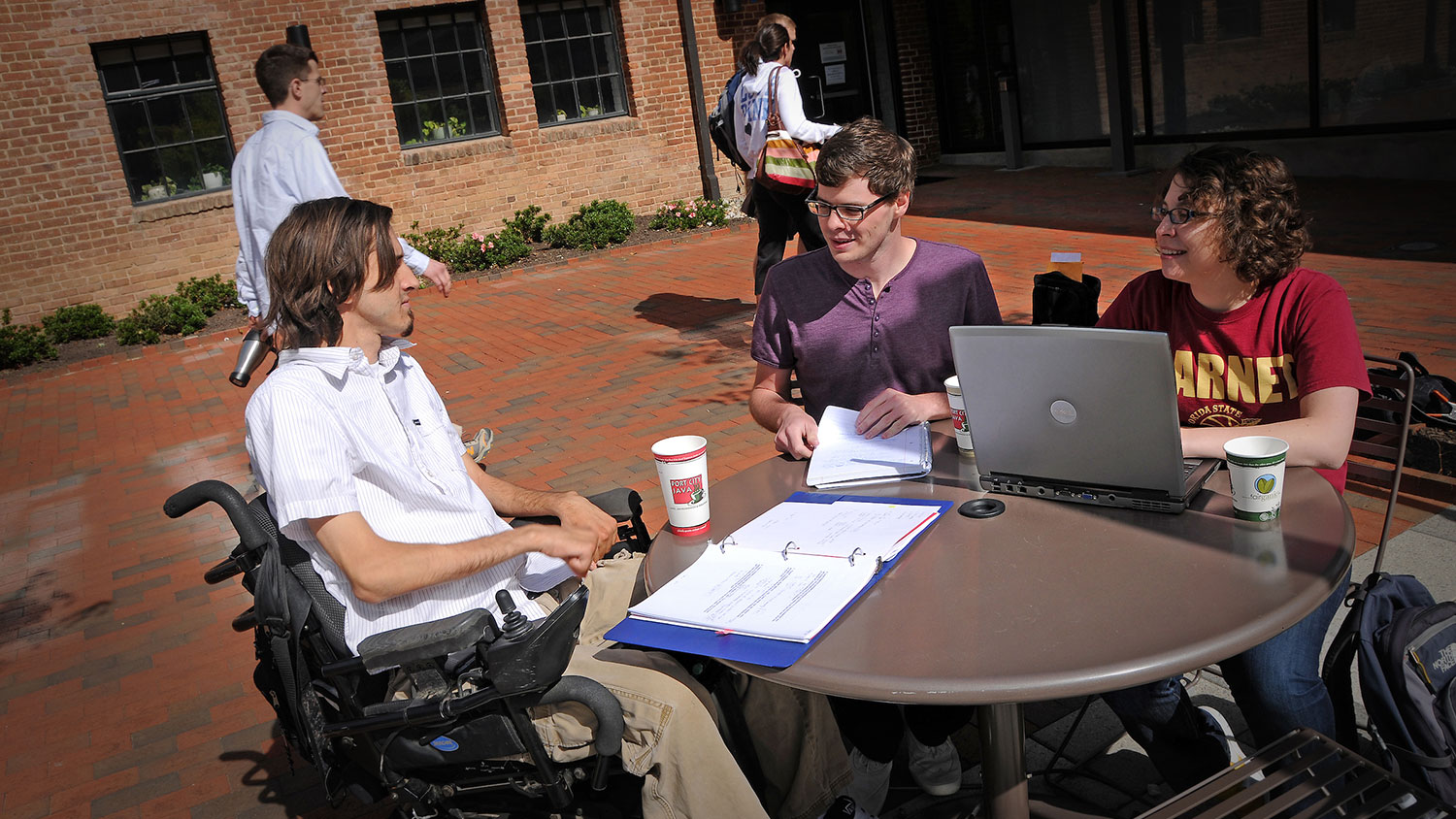 Students, some with disabilities, at Park Shops