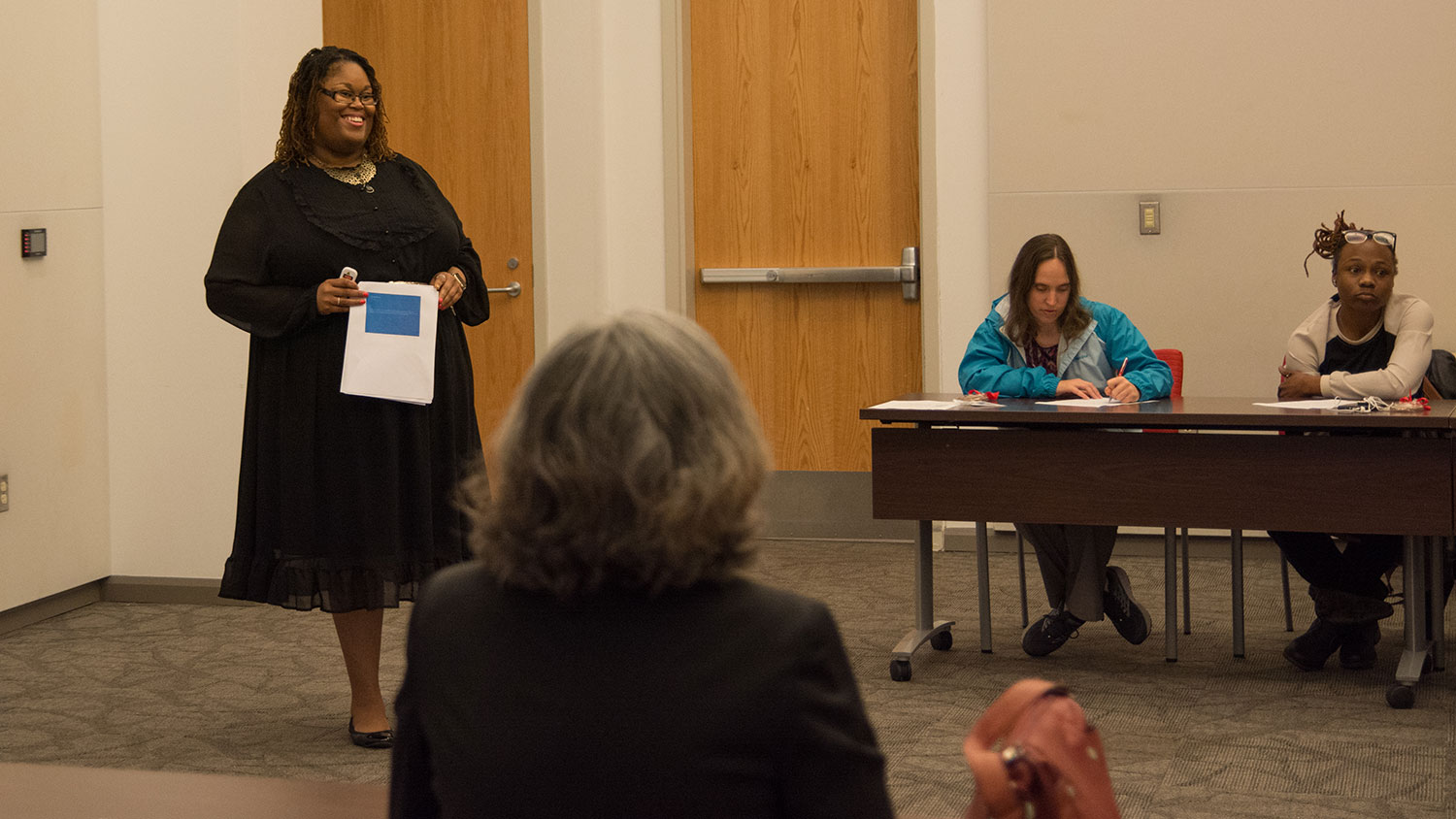 Angela Gay facilitating a workshop