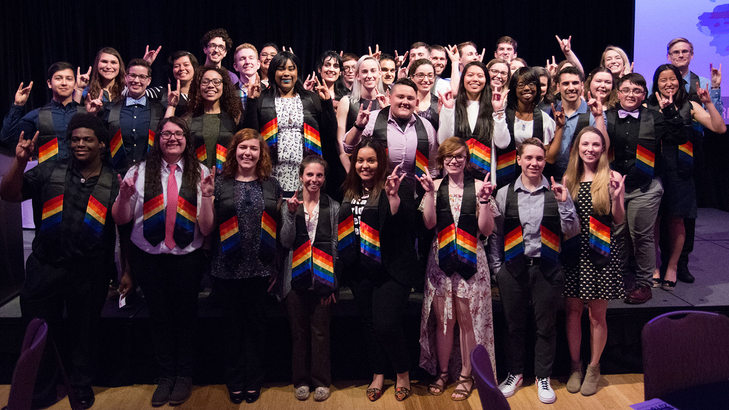 Graduates at 2018 Lavender Graduation