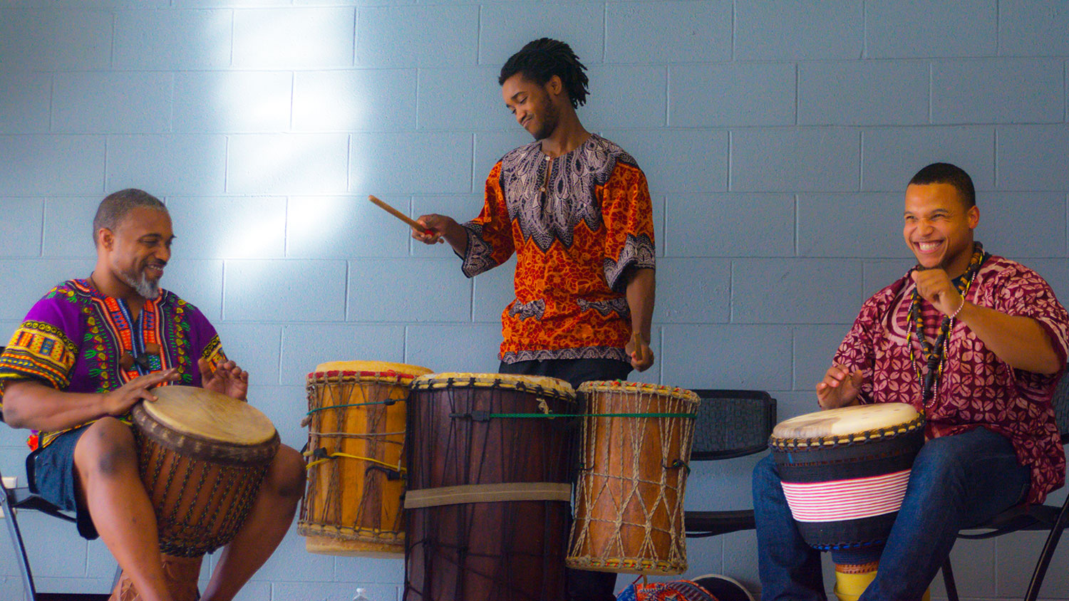 Drummers at Harambee celebration 2017