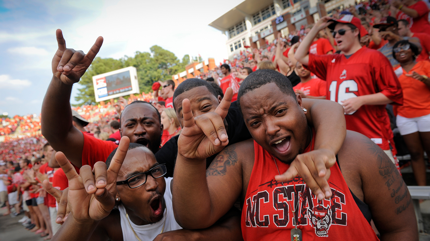 Sports fans celebrate