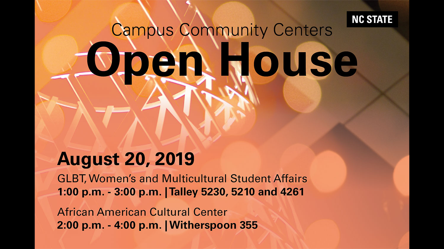 Campus Community Centers Open House