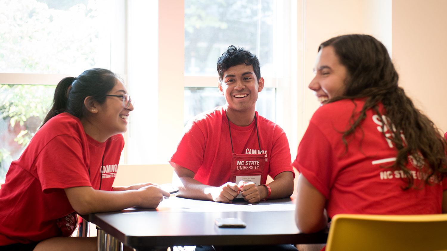 Participants in NC State's CAMINOS pre-college program