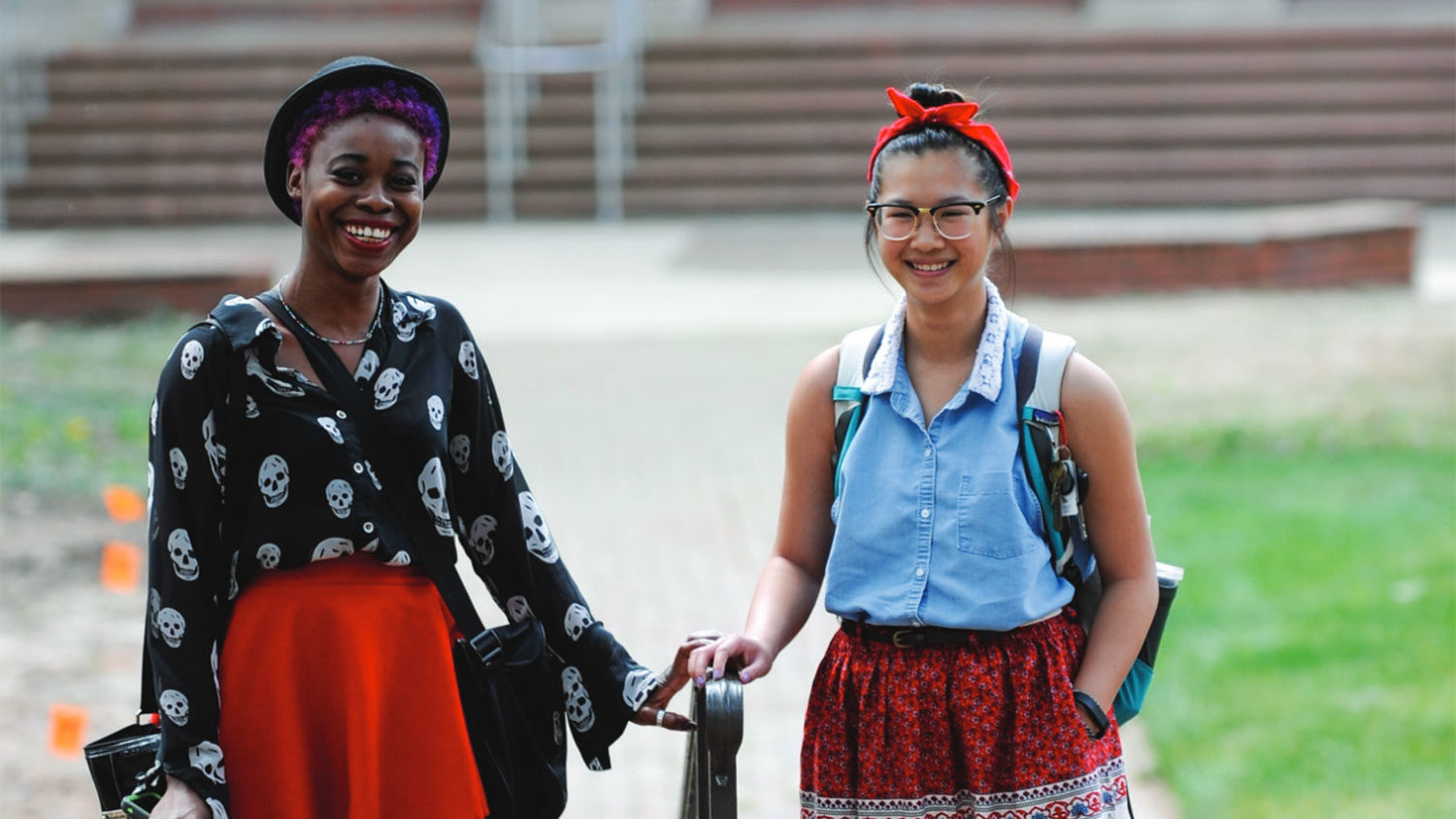 Smiling students from Title IX poster excerpt