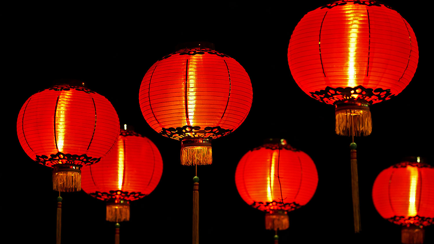 Red lanterns for Chinese New Year