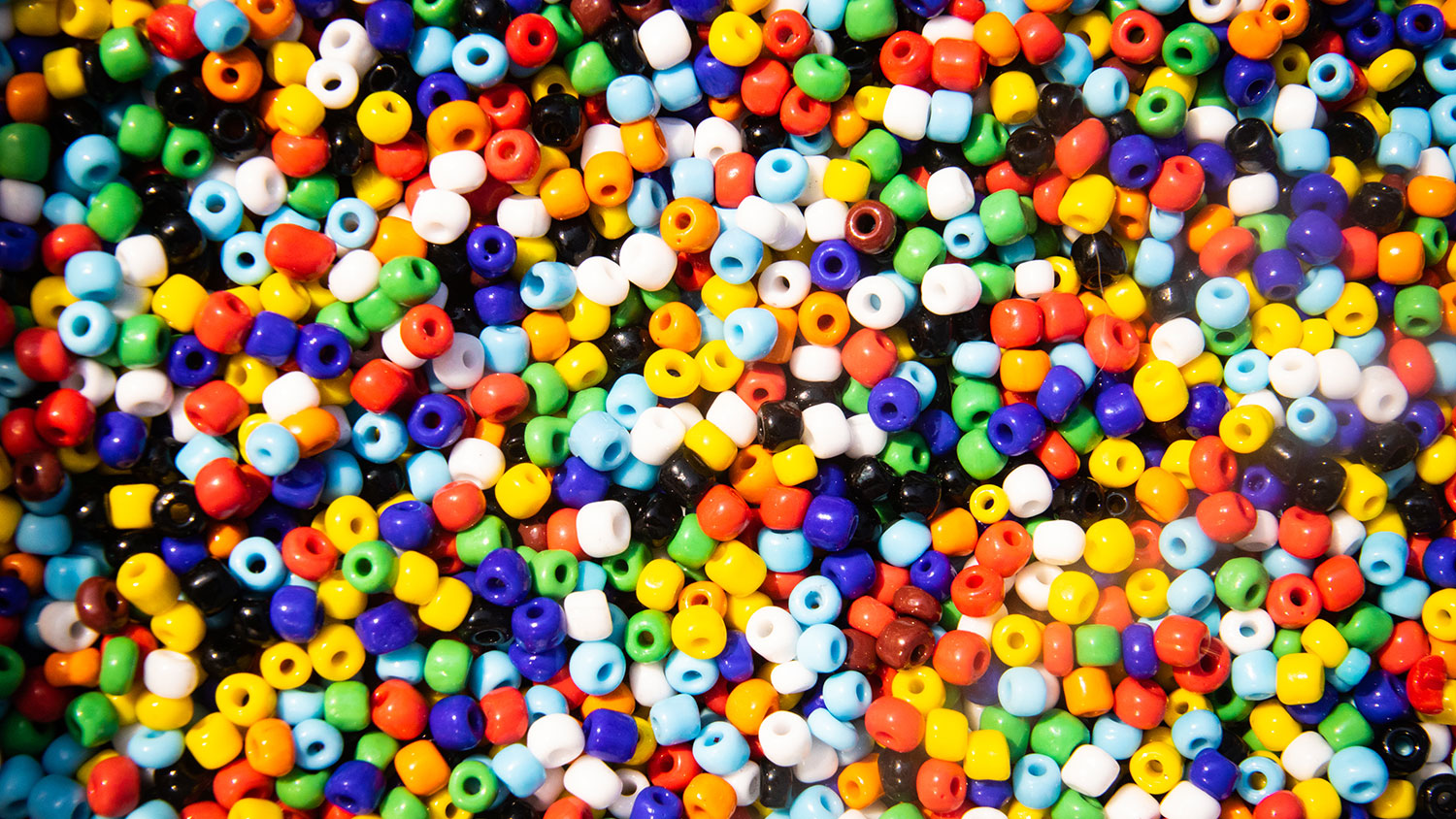 Colored beads