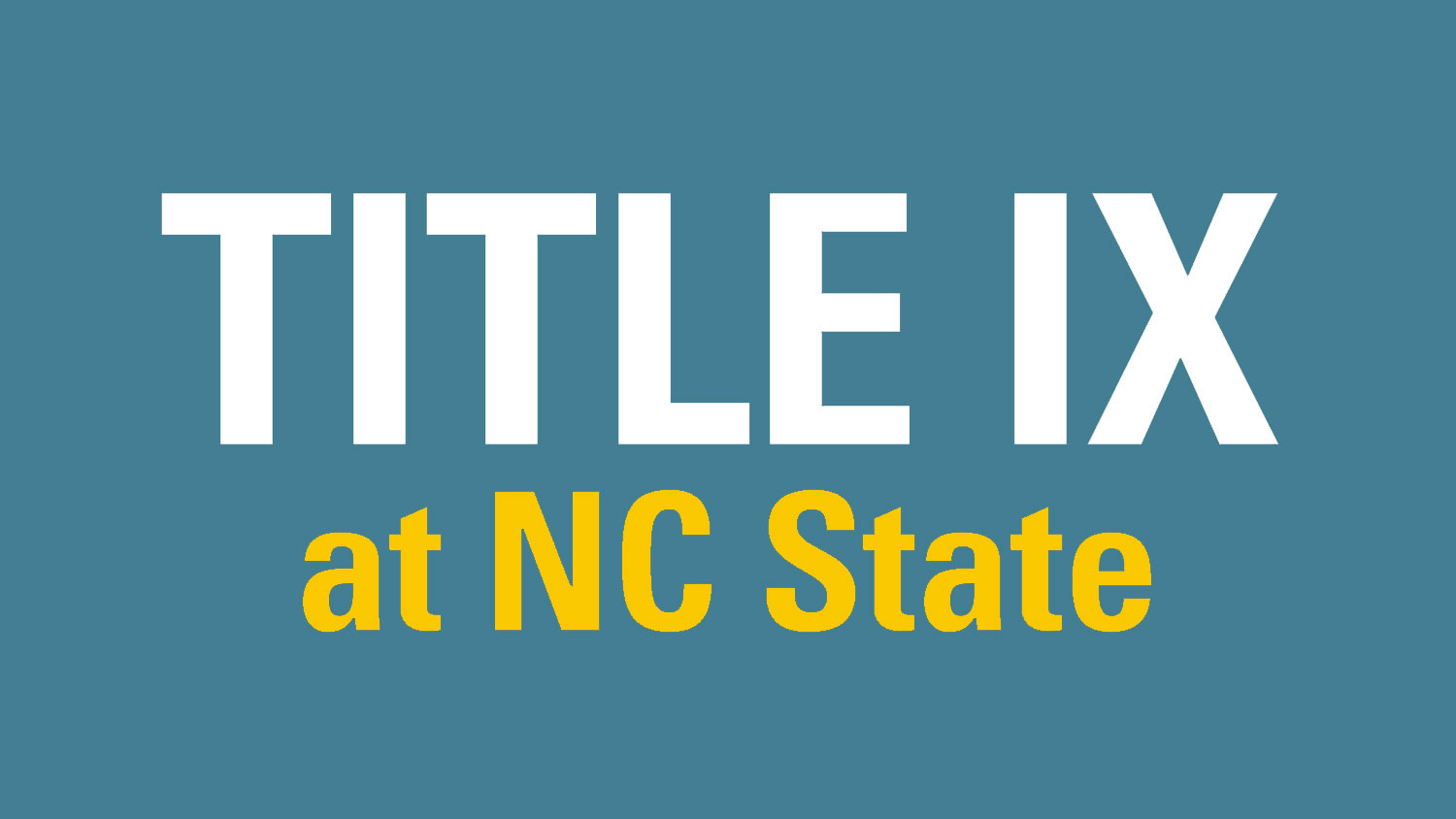 Title IX at NC State