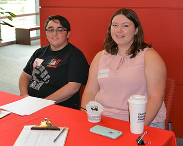 Check-in table at GLBT Symposium