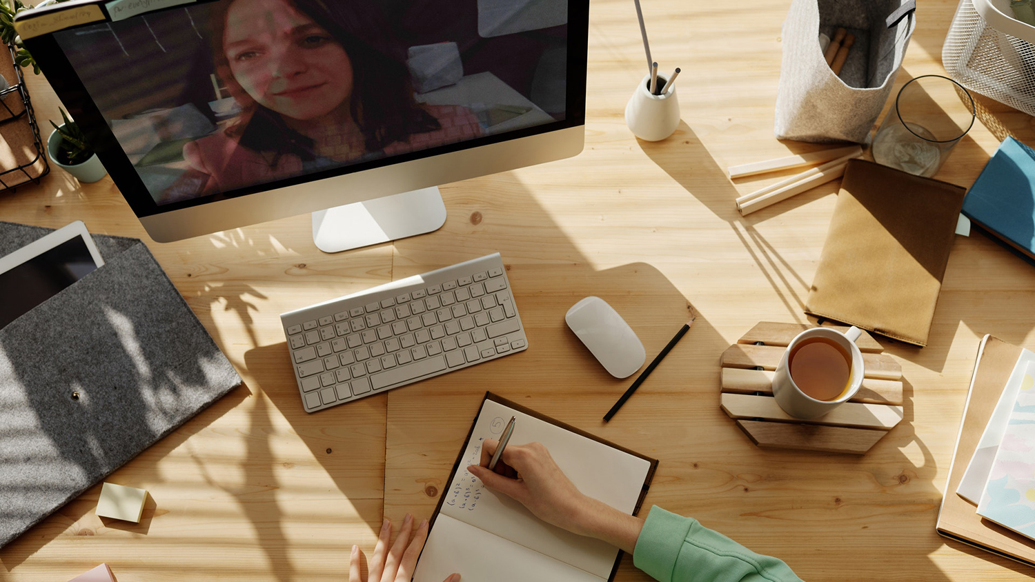 Person teleconferencing for a meeting